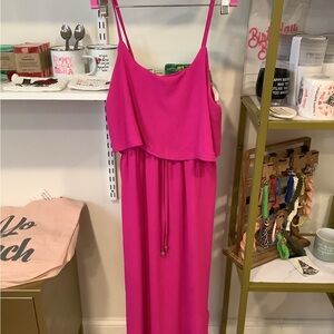 Vibrant Pink Sleeveless Dress